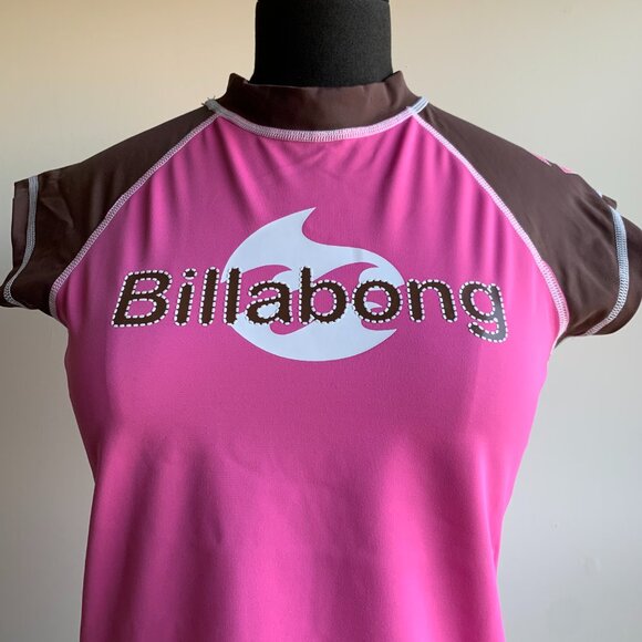 Billabong Girls Vintage RARE BLUE CRUSH movie rashguard rash guard pink surf top - Picture 3 of 9